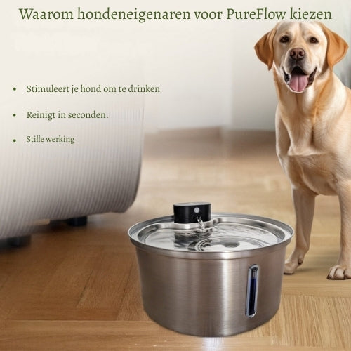 PureFlow Hondfontein – Fris water waar je hond vanzelf meer van drinkt