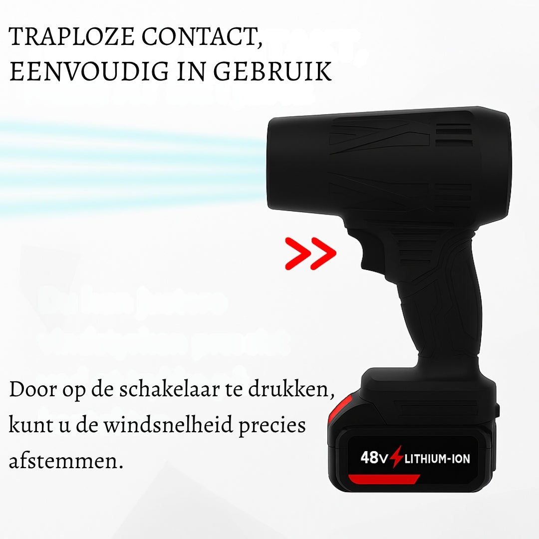 BlazeAir Pro – Draadloze luchtblazer voor snel en moeiteloos schoonmaken