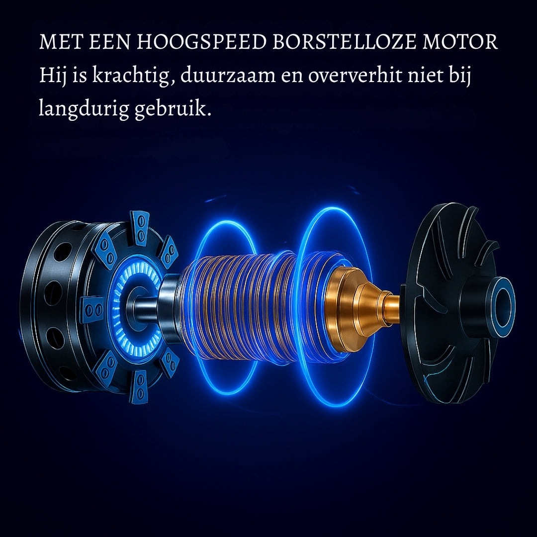 BlazeAir Pro – Draadloze luchtblazer voor snel en moeiteloos schoonmaken