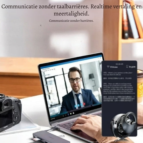 TranslateBuds – Draadloze vertaal-oordopjes voor moeiteloze communicatie