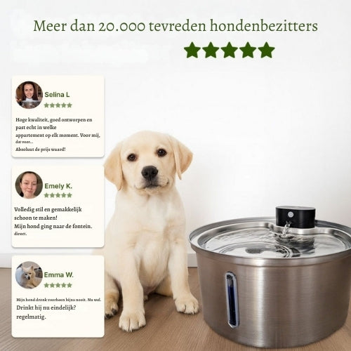 PureFlow Hondfontein – Fris water waar je hond vanzelf meer van drinkt