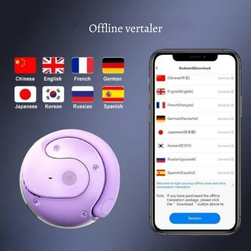 TranslateBuds – Draadloze vertaal-oordopjes voor moeiteloze communicatie